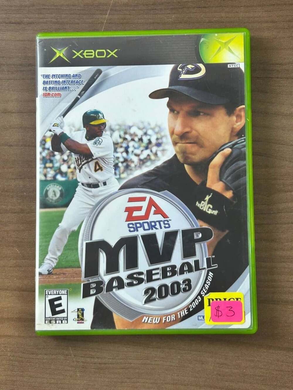 MVP Baseball 2003 Microsoft Xbox Original Game with Case & Manual EA Sports NTSC